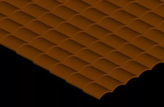 Tiles Roof Clay Material 3d model Tiles Roof Clay Material 3d model