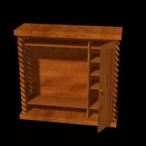 Clothes Cabinet Furniture 3d model