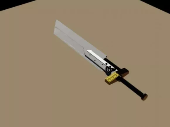 One Handed Sword Ancient Weapon 3d model