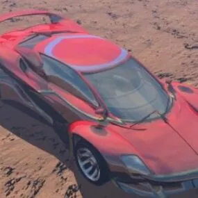 Racing Sports Car Cobra Rx55 3d model