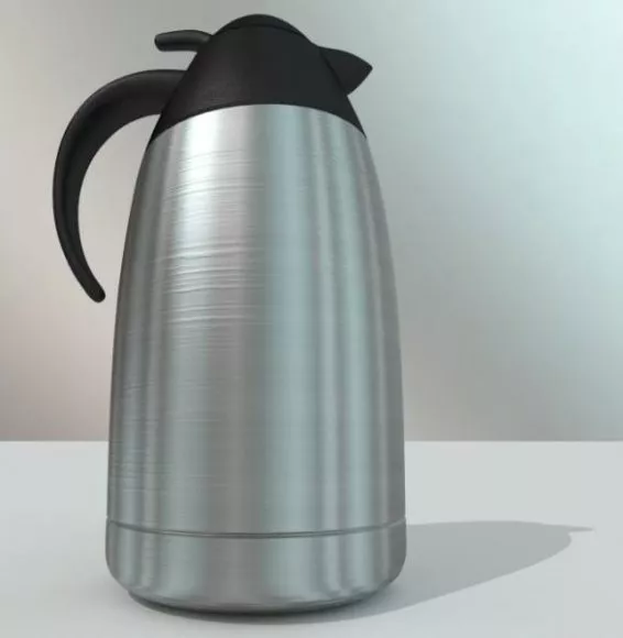 Inox Coffee Pot 3d model Inox Coffee Pot 3d model