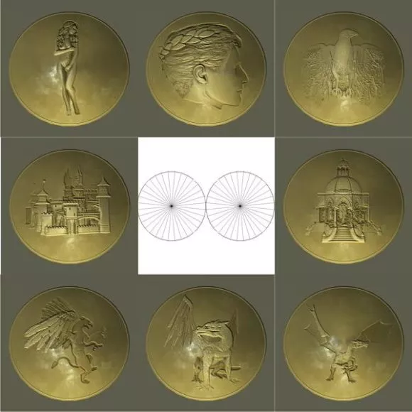 Golden Coin Kit 3d model Golden Coin Kit 3d model