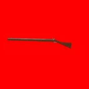Colonial Musket Gun 3d model