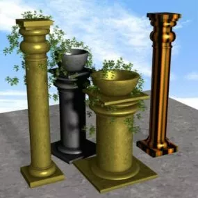 Ancient Rome Column Architecture 3d model
