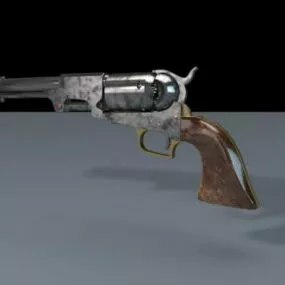Colt Gun Army Weapon 1860 3d model