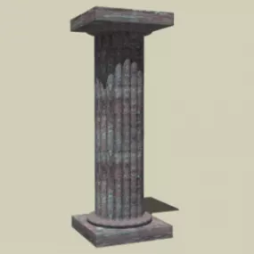 Rock Column Pedestal 3d model