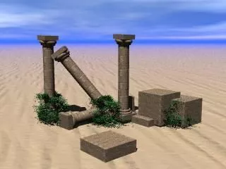 Greek Columns Abandoned Ancient Architecture 3d model