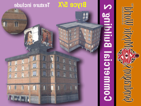 Apartment Building 3 Storey 3d model