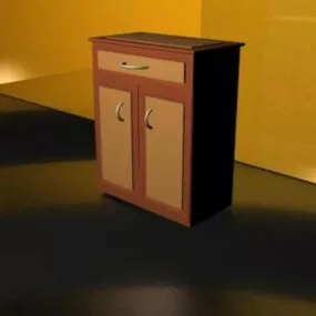 Commode Cabinet Furniture 3d model