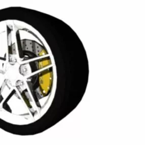 Complete Rim Car Wheel 3d model