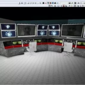 Computer Controller Station 3d model