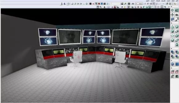 Computer Controller Station 3d model Computer Controller Station 3d model