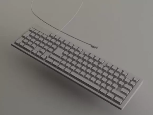 Logitech K750 Keyboard 3d model