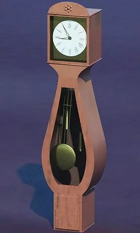 Alarm Clock Red Color 3d model