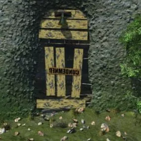 Old Condemned Door 3d model