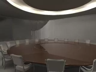 European Ceiling Round Decoration Plaster 3d model