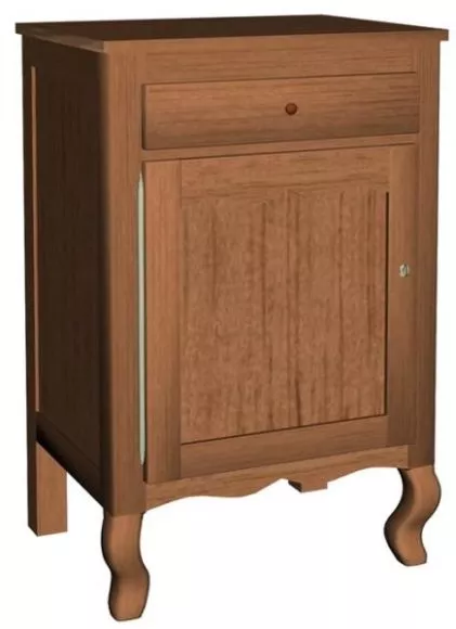 Modern Wine Cabinet Shelf With Counter Combined 3d model