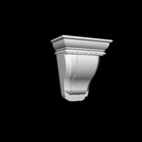 Corbel Column Decoration 3d model