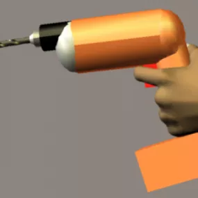 Electric Cordless Drill Tool 3d model