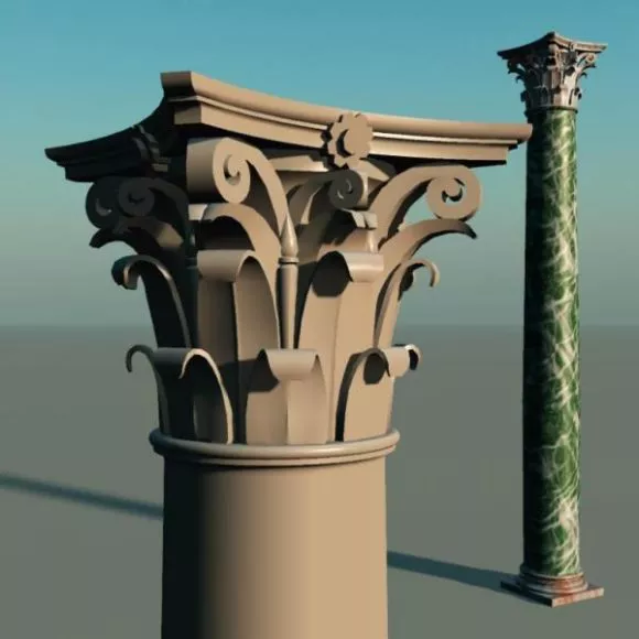 Corinthian Column 3d model
