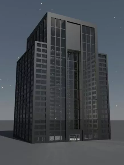 Building Road Shape 3d model