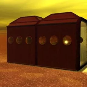 Corridor Station Building 3d model
