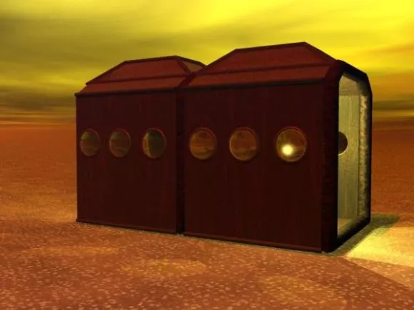 Castle Station Building 3d model