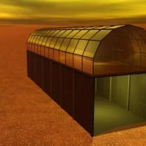 Hangar Station Building 3d model