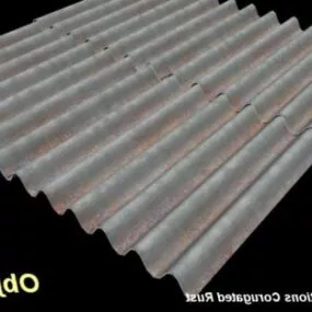 Corrugated Roof Rust 3d model