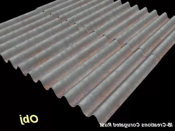 Corrugated Roof Rust 3d model Corrugated Roof Rust 3d model