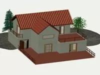 Mediterranean Country House 3d model