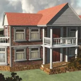 Mansion House Building 3d model