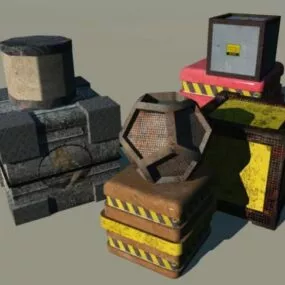 Crate Set 3d model