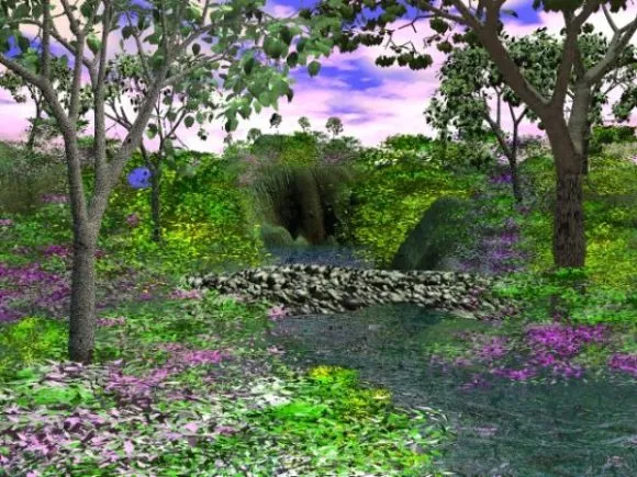 Nature Rock Bridge 3d model