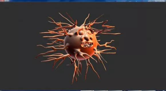 Spike Virus Shape 3d model Spike Virus Shape 3d model