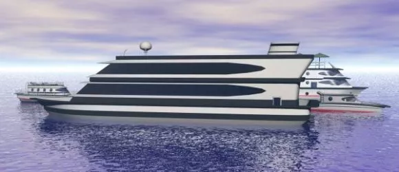 Modern Sailing Ship 3d model
