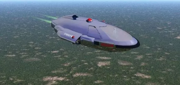Orbital Space Station With The Earth 3d model