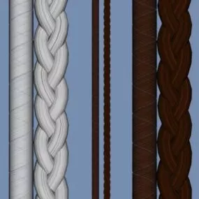 Curl Braid Wire 3d model