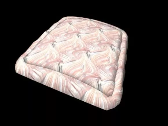 Vintage Square Cushion 3d model Vintage Square Cushion 3d model