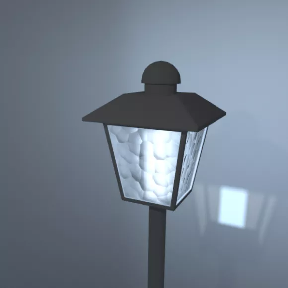 Светильник для наружного фонарного столба Бесплатная 3d модель - .Blend ...