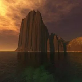 Rock Mountain Terrain Landscape 3d model