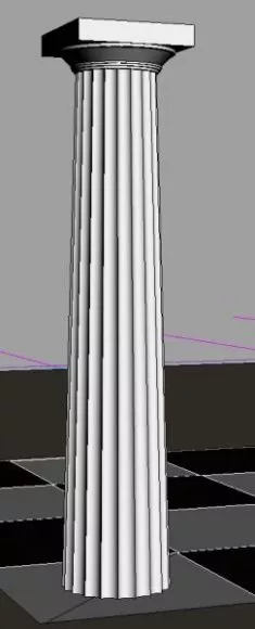 Column Wall Component 3d model