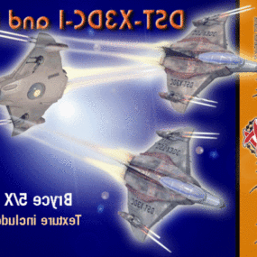 Futuristic Spaceship Dst 3d model