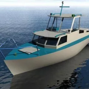 Small Traveler Boat 3d model