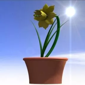 Flower Pot Terracotta Pot 3d model