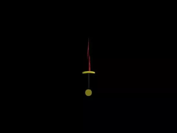 Dagger Gold Handle 3d model