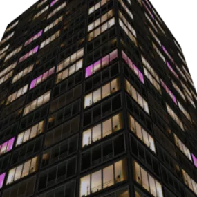 Apartment Skyscraper Building 3d model