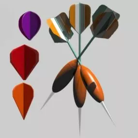 Dart Game Set 3d model