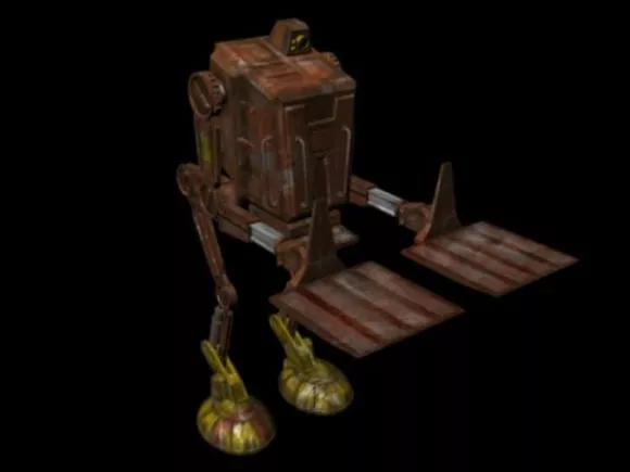 Scifi Fighter Robot 3d model