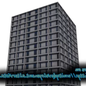 Highrise Skyscraper Apartment Building 3d model